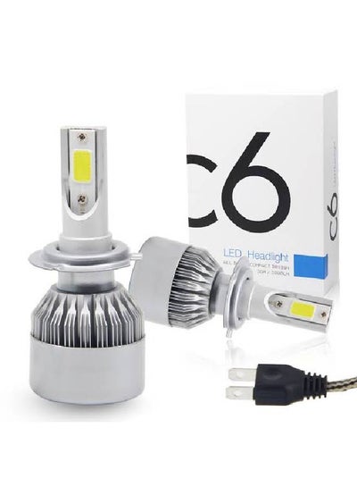 Buy 2-Piece H7 Led Xenon Bulb Set in Saudi Arabia