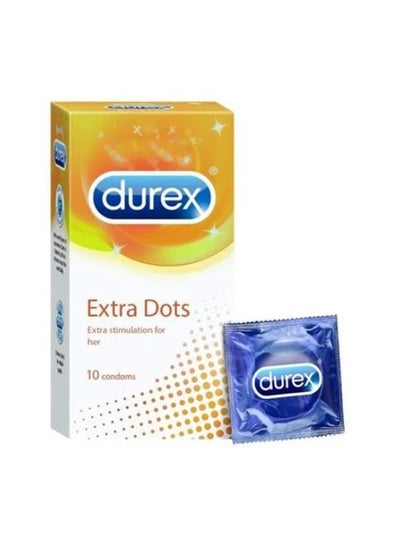 اشتري 10 Piece Extra Dots Condoms في الامارات