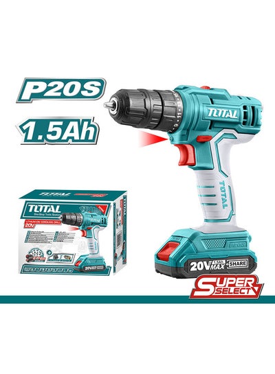 Buy Lithium-Ion Cordless Drill 20 Volts Including 1.5 Amp Battery And Charger Teal / Grey in Egypt
