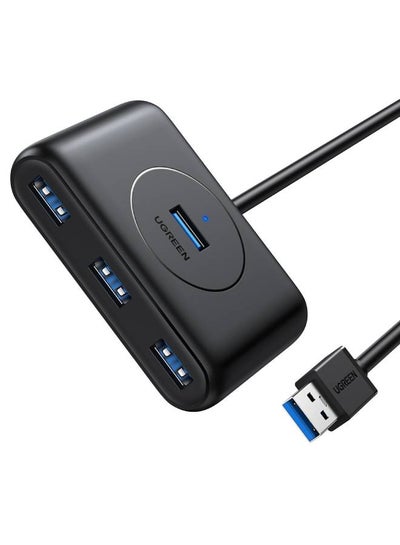 اشتري موزع شبكي USB محمول بـ 4 منافذ USB 3.0 لتقسيم الإشارة ونقل البيانات بسرعةٍ فائقة، متوافق مع جهاز سيرفيس برو وماك بوك وماك ميني وآي ماك ومايكروسوفت سيرفيس، بطول متر واحد أسود في السعودية