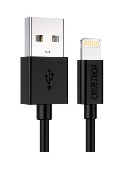 Buy Lightning to USB-A Fast Charging Cable for Apple iPhone 14 13 12 11 X Pro Max/Pro/Mini & iPads (MFi Certified) Black in Saudi Arabia