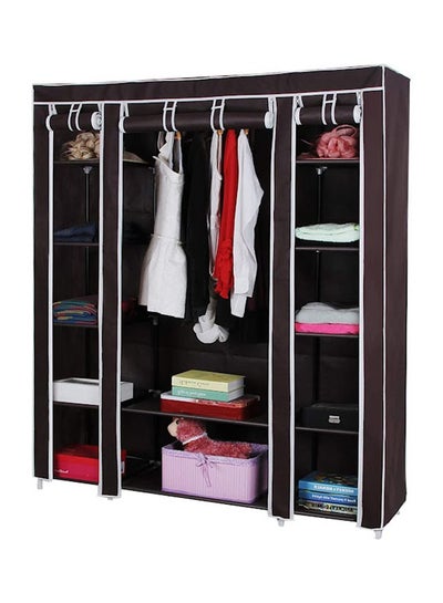 Buy Fabric Wardrobe Organizer Brown in Saudi Arabia