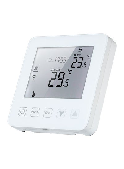 اشتري 3A Programmable Electric Heating Thermostat أبيض في الامارات