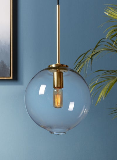 Buy Handmade Art Glass Pendant Lighting Clear Unique Luxury Quality Material for the Perfect Stylish Home 21.8 x 21.8 x 45.3cm Clear in Saudi Arabia