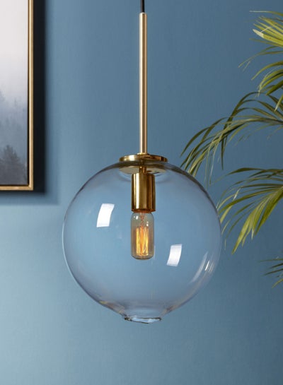 Buy Handmade Art Glass Pendant Lighting Clear Unique Luxury Quality Material for the Perfect Stylish Home 25.4 x 25.4 x 50cm in Saudi Arabia