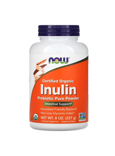 Buy Certified Organic Inulin Prebiotic Pure Powder 227 g in UAE