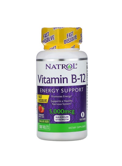 Buy Vitamin B12 Fast Dissolve Tablets - 100 5,000 Mcg in UAE