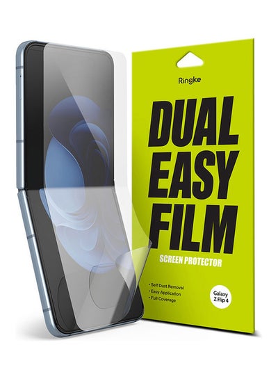 Buy Dual Easy Film 2 Pack Screen Protector for Samsung Galaxy Z Flip 4 Clear in UAE