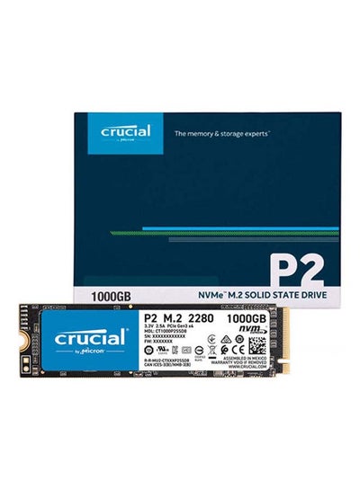 اشتري محرك أقراص SSD داخلي P2 M.2 NVMe سعة 1 تيرابايت PCI-Express 3.0 3D Nand a يورو M.2 SSD داخلي 1.0 TB في السعودية