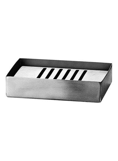 Buy Bathroom Accessories - Soap Dish - Stainless Steel Square - Bath Kit Silver (Square) 11.6 x 8.3 x 2.6cm in UAE