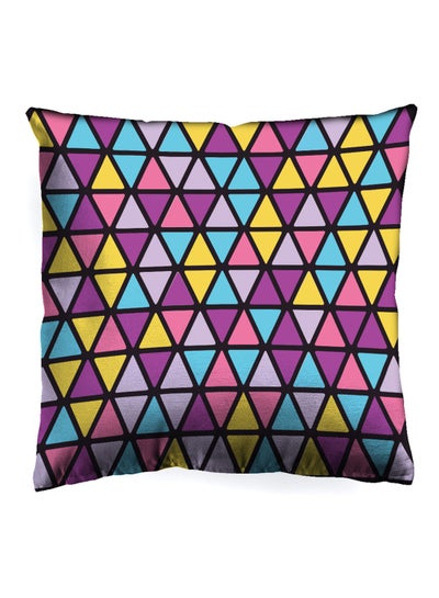 Buy Decorative Cushion , Size 45X45 Cm Prism - 100% Cotton Cover Microfiber Infill Bedroom Or Living Room Decoration Prism Standard Size in Saudi Arabia