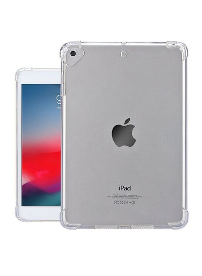 Buy Protective Case Cover For iPad 9.7 (2018) & iPad Pro 9.7 & iPad 9.7 Inch (2017) & iPad Air 2 & iPad Air (Red) Transparent in Saudi Arabia