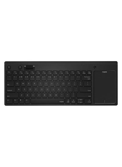 اشتري لوحة مفاتيح لاسلكية K2800 بلوحة لمس - (باللغة العربية/الإنجليزية) أسود في الامارات