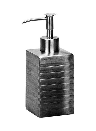 Buy Bathroom Accessories - Soap Dispenser - Stainless Steel Square - Silver Color - Bath Kit Silver (Square) in UAE