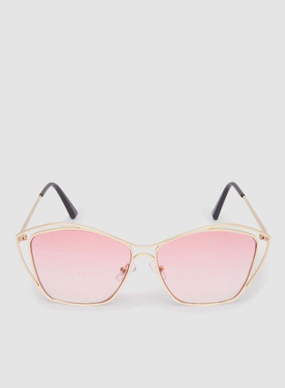 اشتري Women's Sunglass With Durable Frame Lens Color Pink Frame Color Gold في مصر