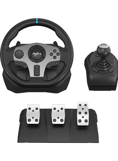 Buy 900 Degree Double Vibration Racing Steering Wheel With Shifter For PC/PS3/PS4/Xbox One/Series/Switch - wired in UAE