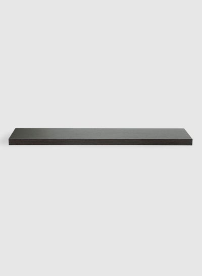 Buy Simply Decorative Floating Wooden Wall Shelf  For Bedroom Decor Stylish Space Saver Simple Installation Black 1100*260*39mm in UAE