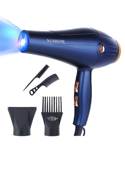 اشتري 5-Piece Professional Hair Dryer Set ,1800W أزرق في السعودية