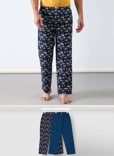 Buy 2 Pack Lounge Pants Sets Blue/White in UAE