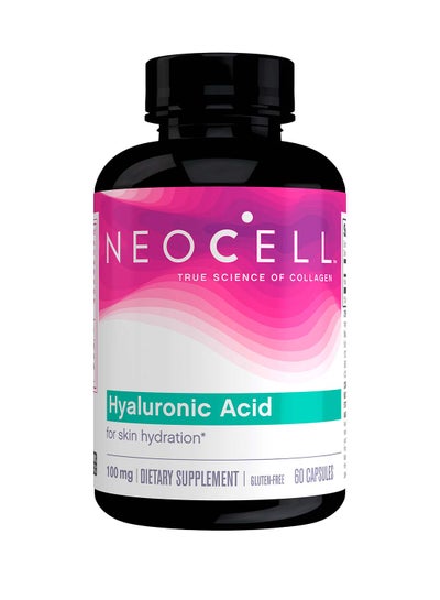 Buy Hyaluronic Acid 100 mg Dietary Supplement  - 60 Capsules in UAE