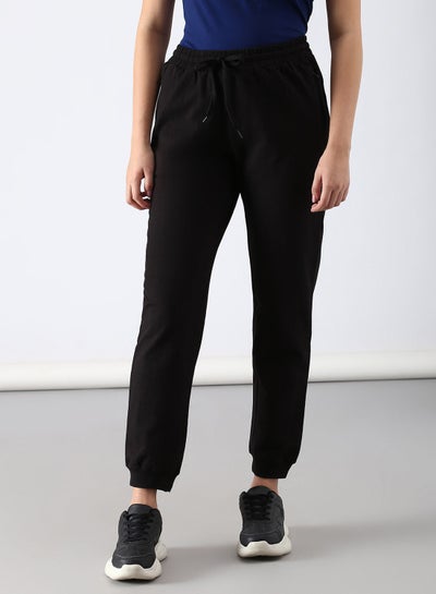 Buy Slim Fit Joggers Black in UAE