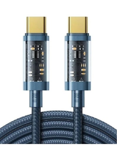 Buy 100W Fast Charging Data Cable Type-C To Type-C Black in Egypt