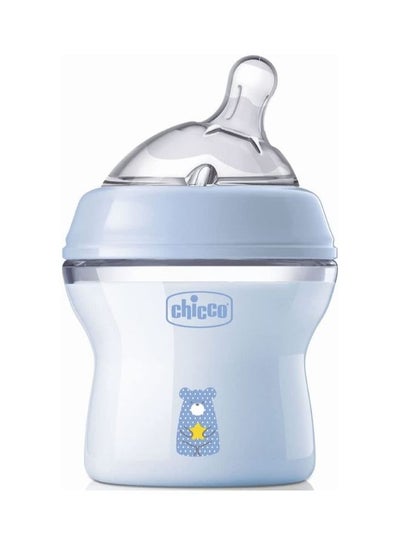 Buy Natural Feeling Anti-Colic Bottle 0 Months+ 150 ml Baby Bottle with Teat in Soft and Flexible Silicone Suitable for Mixed Breastfeeding Slow Flow in Egypt