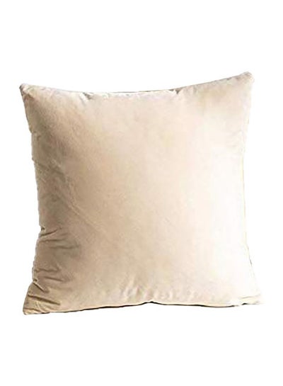 Buy Decorative Cushion Beige 40x40cm in Saudi Arabia