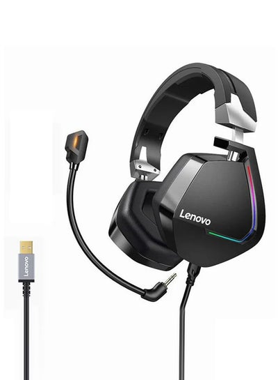 Buy H402 USB RGB Gaming Headset 7.1 Surround RGB - Deep Bass - Detachable Noise Cancelation Microphone - PC and Laptop in Egypt