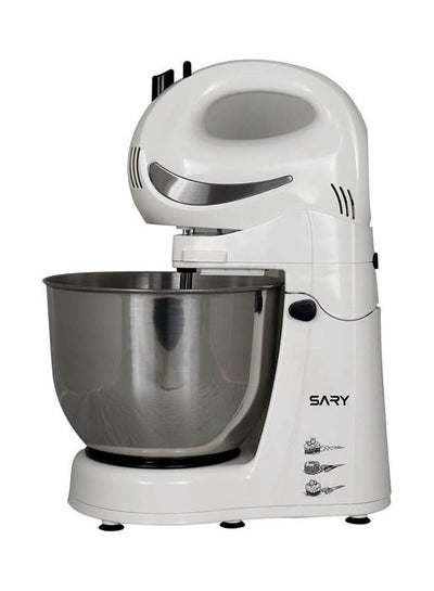 Buy Mixer With Stainless Bowl And 5 Speed 4.0 L 400.0 W SRSMW-21006 White in Egypt