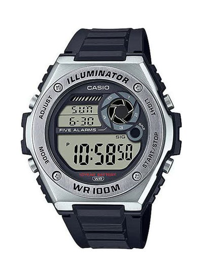 Buy Men's Rubber Digital Buckle Wrist Watch MWD-100H-1AVDF in Egypt