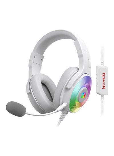 Buy Redragon H350 Pandora Rgb Wired Gaming Headset, Dynamic Rgb Backlight - Stereo Surround-Sound - 50 Mm Drivers - Detachable Microphone, Over-Ear Headphones Works For Pc/Ps4/Xbox One/Ns-White in Egypt
