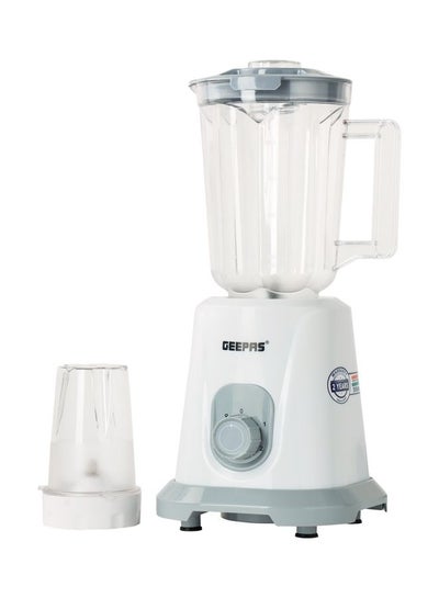 Buy 2-in-1 Blender, Multifunctional Mixer Grinder, 1.5L PC Unbreakable Jar & Coffee Grinder | 2 Speed Control With Pulse Function | Safety Interlock | Stainless Steel Sharp Blades, Non- Slip Feet. 1.5 L 550.0 W GSB44083-N White in Saudi Arabia