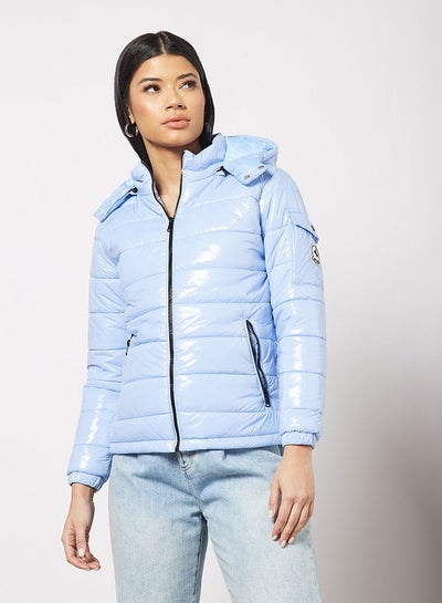 Buy Hoodie Jacket Powder Blue in Saudi Arabia