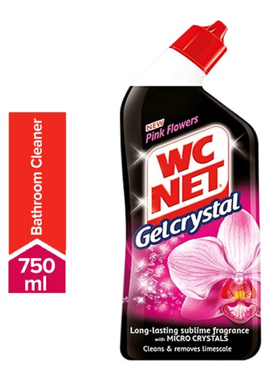 Buy Toilet Cleaner Crystal Gel Pink Flowers Pink Flowers 750ml in UAE