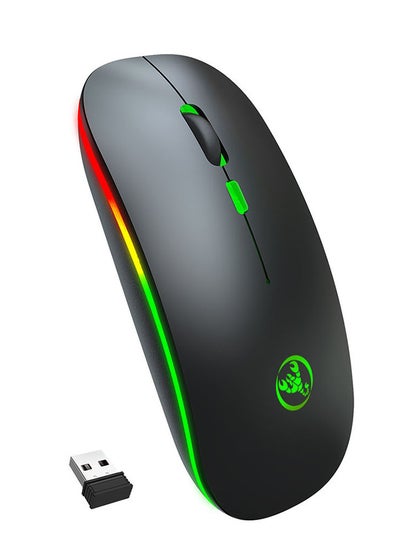 Buy 996-LU Wireless Bluetooth Mouse Black in Saudi Arabia