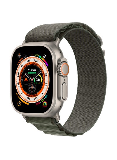 اشتري Watch Ultra GPS + Cellular, 49mm Titanium Case With Alpine Loop - Small Green في الامارات