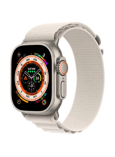 Buy Watch Ultra GPS + Cellular, 49mm Titanium Case With Alpine Loop - Large Starlight in Saudi Arabia