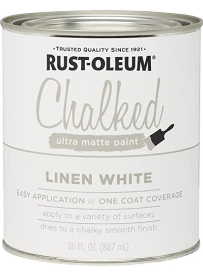 Buy Chalked Ultra Matte Paint Linen White 887ml in UAE