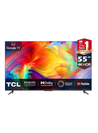 Buy 55-Inch 4K 60Hz HDR Google TV with Wide Color Gamut (WCG), Dolby Vision & Atmos, Edgeless Design & Ok Google, 55P735 Black in UAE