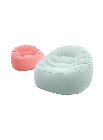 Buy Beanless Bag Inflatable Chair - Pink and Blue Assortment Pink/Blue 112x104x74cm in UAE