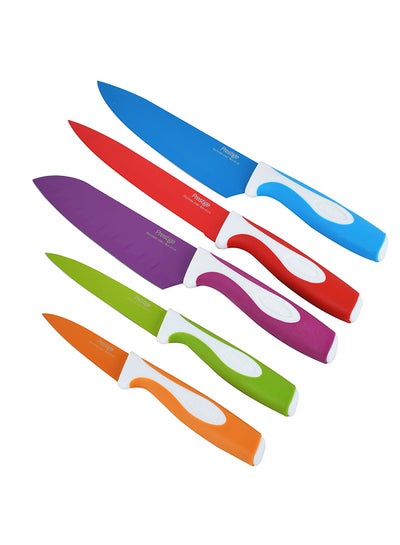 Buy 5-Piece Knives Set Multicolour in UAE