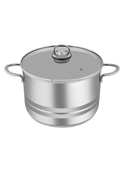 Buy Infinity Covered Stockpot Silver 30cm in UAE