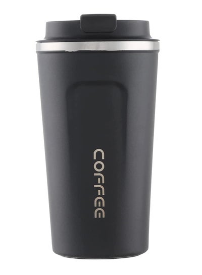 Buy Double Walled Insulated Vaccum Coffee Cup Black 18x6x6cm in Egypt