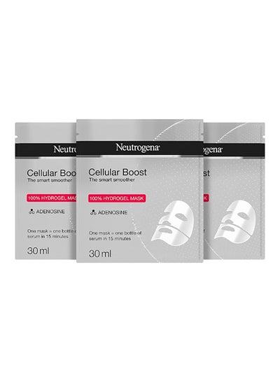 Buy Cellular Boost The Smart Smoother Hydrogel Mask Pack Of 3 30ml in UAE