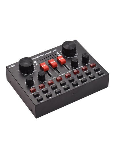 Buy V8S External Live Sound Card Mini Mixer V9545_P Black in UAE