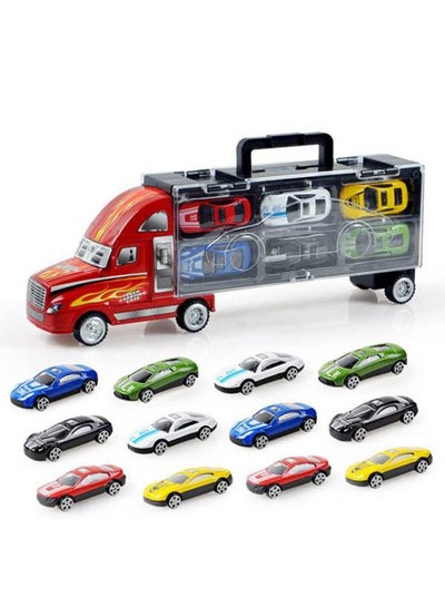 اشتري 12-Piece Small Car In A Truck Set في السعودية