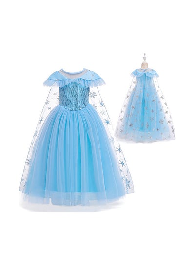 Buy Princess Beautiful Flared Style Breathable Themed Party Fancy Dress Cosplay Costume 130cm in UAE