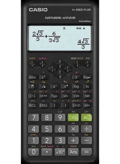 اشتري آلة حاسبة علمية FX-82ES بلس الإصدار الثاني أسود في الامارات