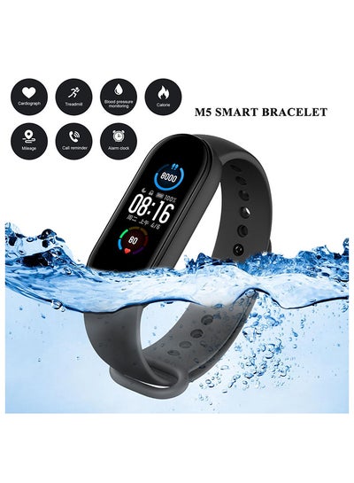 Buy 110.0 mAh M5 Intelligent Wristband Fitness Watch Black in Saudi Arabia